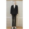 Afbeelding van UNIQUE - Dames Blazer - Zwart - Glimmend Gebloemd