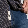 Afbeelding van D555 - Sheffield - Heren Grote Maat Overhemd - Navy - Micro Allover Print