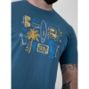 Afbeelding van D555 - Hovell - Heren Plussize T-Shirt - Dark Teal - Print