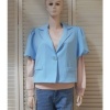 Afbeelding van OLM51 - Dames Blazer - Lichtblauw - Pofmouwtjes