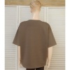 Afbeelding van Italy Moda - Dames Sweater - Taupe - Korte Mouwen