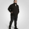 Afbeelding van D555 Russel - Heren Grote Maat Sweater - Zwart - Met Ritsje