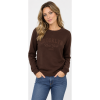 Afbeelding van Italy Moda - Dames Sweater - Bruin - Lange Mouwen