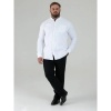 Afbeelding van D555 Richard - Plussize Overhemd - Uni Wit - Lange Mouwen