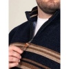 Afbeelding van D555 - Heath - Grote Maat Heren Trui - Navy - Khaki - Met Ritsje - Gevoerd