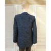 Afbeelding van UNIQUE - Dames Blazer - Donkerblauw - Glimmend Gebloemd