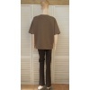 Afbeelding van Italy Moda - Dames Sweater - Taupe - Korte Mouwen