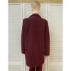 Afbeelding van Unique - New Collection - Dames Parka - Bordeaux - Boucle - Steekzakken