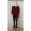Afbeelding van Italy Moda - Uplng - Dames Sweater - Bordeaux - Tijgerprint