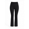 Afbeelding van Annuo Fashion - Dames Flair Stretch Pants / Broek - Uni Zwart