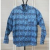 Afbeelding van Fortunato - Heren Plussize Overhemd - Blauw - Allover Print