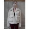 Afbeelding van Dutchelement - Dames Bontjasje - Offwhite - Imitatiebont