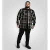 Afbeelding van D555 Falkirk - Heren Grote Maat Over Shirt - Zwart-Grijs Geblokt - Dik Flanel