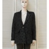 Afbeelding van UNIQUE - Dames Blazer - Zwart - Glimmend Gebloemd