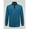 Afbeelding van D555 - Conway - Plussize Sweater - Petrol - Rits in kraag