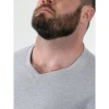 Afbeelding van D555 - SIGNATURE - Heren V-hals Shirt - Uni - Grijs