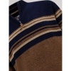 Afbeelding van D555 - Heath - Grote Maat Heren Trui - Navy - Khaki - Met Ritsje - Gevoerd