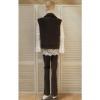 Afbeelding van Italy Moda - Dames Bodywarmer - Boucle - Donkerbruin