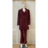 Afbeelding van Unique - New Collection - Dames Parka - Bordeaux - Boucle - Steekzakken