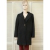 Afbeelding van Unique - New Collection - Dames Parka - Zwart - Boucle - Steekzakken