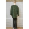 Afbeelding van Italy Moda - Uplng - Dames Sweater - Groen - Tijgerprint