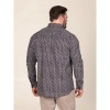 Afbeelding van D555 Boyle - Plussize Overhemd - Navy - Khaki Allover Print