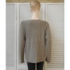 Afbeelding van New Collection - Dames Shirt - Taupe - V-hals - Lange Mouwen