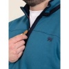 Afbeelding van D555 - Conway - Plussize Sweater - Petrol - Rits in kraag