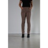 Afbeelding van New Star - Memphis - Dames Stretch Twill Broek - Taupe - Slim Fit - Hoog Model