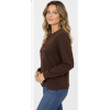 Afbeelding van Italy Moda - Dames Sweater - Bruin - Lange Mouwen
