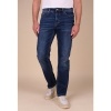 Afbeelding van New Star - Jacksonville - Heren Stretch Denim Broek - Dark Blue Used - Straight leg