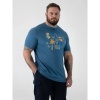 Afbeelding van D555 - Hovell - Heren Plussize T-Shirt - Dark Teal - Print