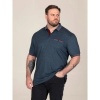 Afbeelding van D555 - Hargreaves - Plussize Polo - Melee Navy - Borstzakje