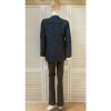 Afbeelding van UNIQUE - Dames Blazer - Donkerblauw - Glimmend Gebloemd