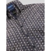 Afbeelding van D555 Boyle - Plussize Overhemd - Navy - Khaki Allover Print