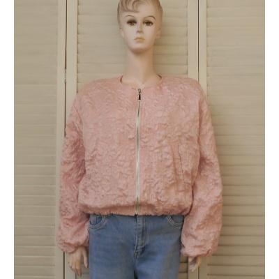 Foto van Willy-Z fashion - Dames Luchtig Bomberjackje - Roze - Ritssluiting