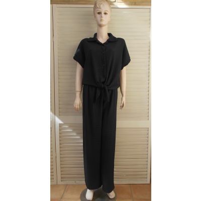 Foto van New Collection - Compleet Dames Pak - Navy - Crêpe-stof