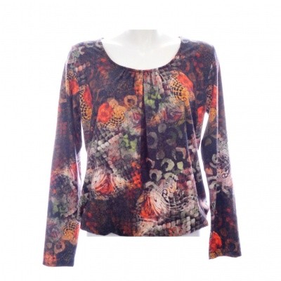 Moglie SHIRT 7209E6 stretch l.m. herfstkleur Moglie SHIRT 7209E6 stretch l.m. herfstkleur
