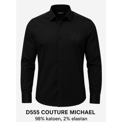 Foto van D555 - Michael - Heren - Overhemd - zwart