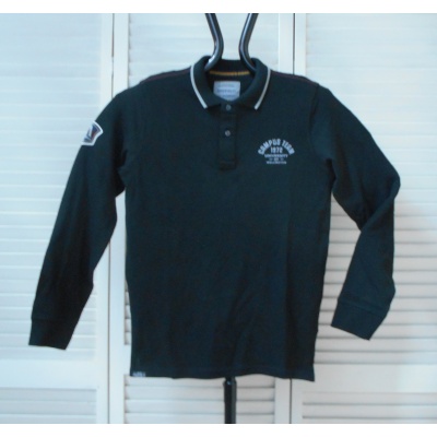 Foto van Redfield - Heren Polo Shirt - Zwart - Lange Mouwen