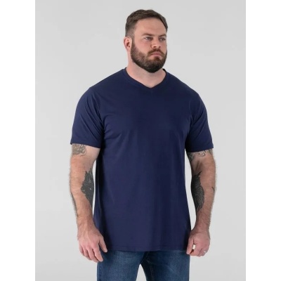 Foto van D555 - SIGNATURE - Heren V-hals Shirt - Uni - Navy