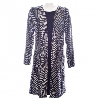 Moglie VEST Lang in zwart / wit Moglie VEST Lang in zwart / wit