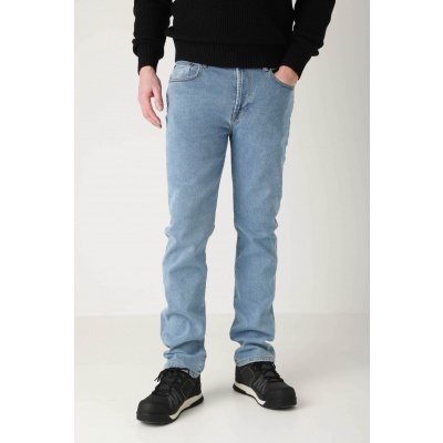Foto van Brams Paris - BRAM - Heren Stretch Spijkerbroek - Light Blue - Regular Fit