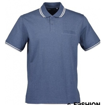 Foto van Blue Seven - Polo - Jeansblauw - Kort mouwen - Borstzakje