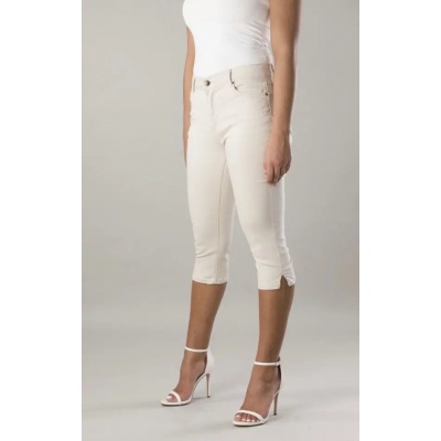 Foto van New Star Orlando - Dames Stretch Capri Twill Kuitbroek - Sand