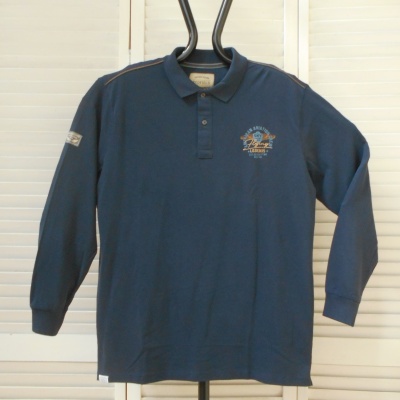Foto van Redfield - Heren Grote Maat Polo Shirt - Navy - Lange Mouwen