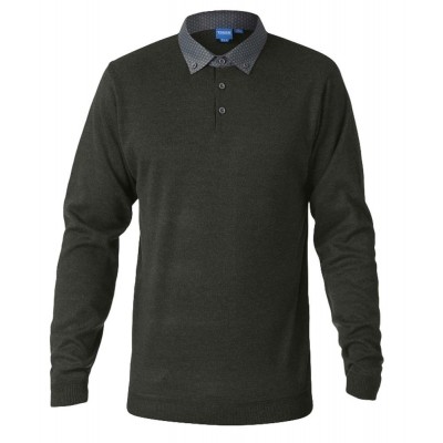 D555 BENNET KS polo-sweater l.m. Khaki D555 BENNET KS polo-sweater l.m. Khaki