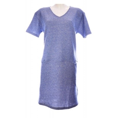 Moglie JURK 6903 V-hals blue k.m. Moglie JURK 6903 V-hals blue k.m.