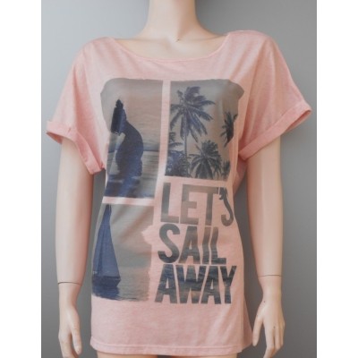 Emoi en plus dames SHIRT 2138 kapmouw in zalm Emoi en plus dames SHIRT 2138 kapmouw in zalm