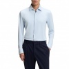 Foto van Boss Heren Overhemd Blauw 50555747/450 P Hank S K